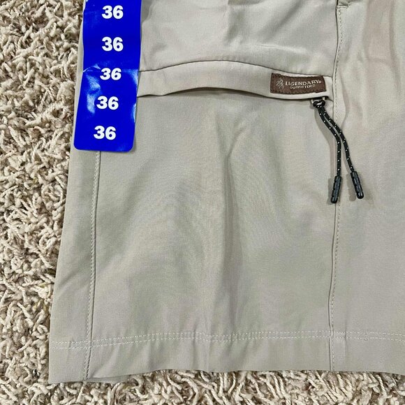 Legendary Outfitters Men’s Soft Cargo Tech Shorts Tan, Size 36 (New) - Picture 8 of 12
